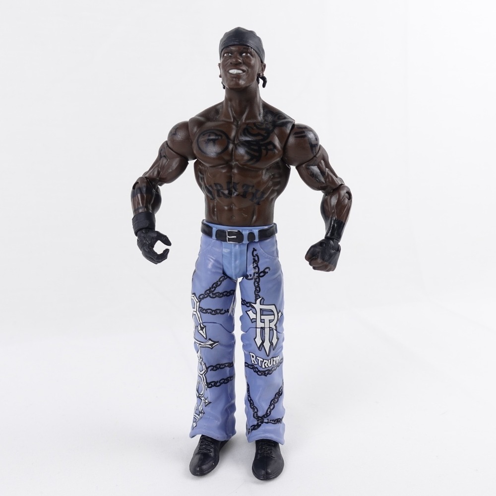 WWE R Truth Basic Series Wrestling Action Figure Loose Blue Pants Mattel 2011